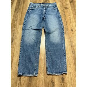 GAP Jeans Women Size 8/29R Blue Denim Jeans High Rise Straight Leg  90s Loose